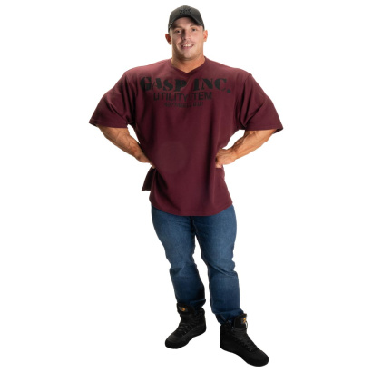GASP Iron Thermal Tee Maroon