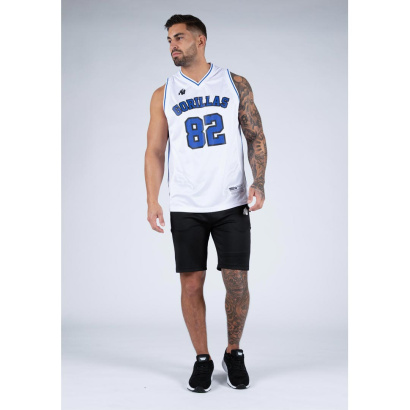 Gorilla Wear San Mateo Jersey Tank Top white/blue