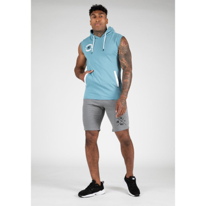 Gorilla Wear Oswego S/L Hooded T-Shirt blue