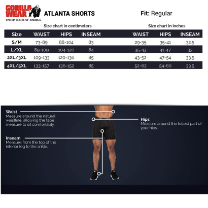 Gorilla Wear Atlanta Shorts black/red