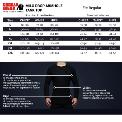 Gorilla Wear Milo Drop Armhole Tank Top black