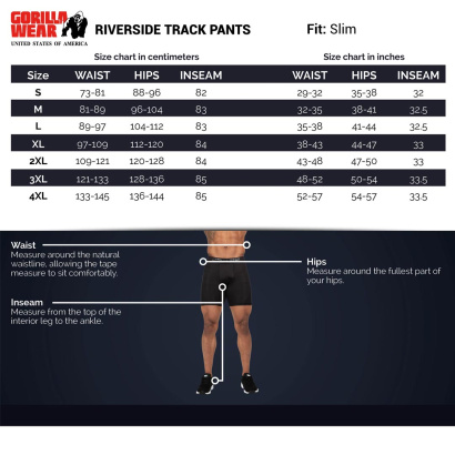 Gorilla Wear Riverside Track Pants black Gorilla Wear Riverside Track Pants black