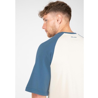Gorilla Wear Logan Oversized T-Shirt beige/blue