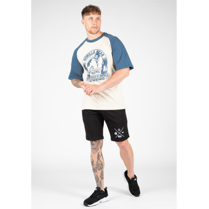 Gorilla Wear Logan Oversized T-Shirt beige/blue