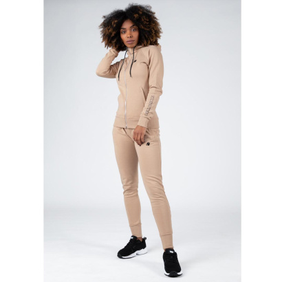Gorilla Wear Marion Zipped Hoodie beige Gorilla Wear Marion Zipped Hoodie beige