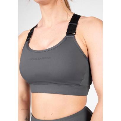 Gorilla Wear Monroe Sports Bra Grey Gorilla Wear Monroe Sports Bra Grey