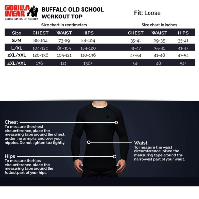 Gorilla Wear Buffalo Old School Workout Top black/grey