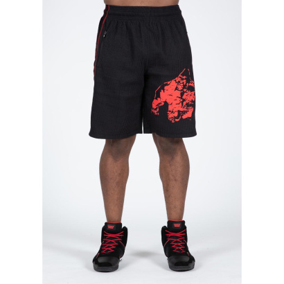 Gorilla Wear Buffalo Old School Workout Shorts black/red Gorilla Wear Buffalo Old School Workout Shorts black/red