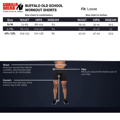 Gorilla Wear Buffalo Old School Workout Shorts black/red Gorilla Wear Buffalo Old School Workout Shorts black/red