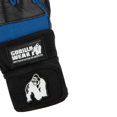 Gorilla Wear Dallas Wrist Wraps Gloves Black/Blue