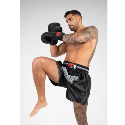 Gorilla Wear Piru Muay Thai Shorts Black Gorilla Wear Piru Muay Thai Shorts Black
