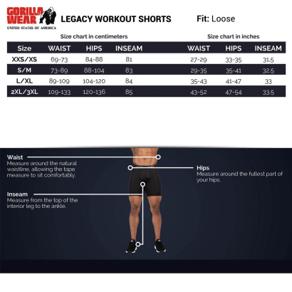 Gorilla Wear Legacy Workout Shorts Black