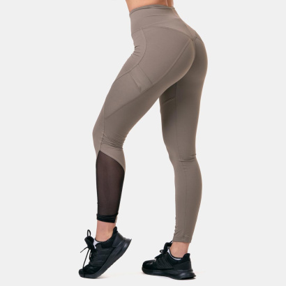 NEBBIA Fit & Smart High Waist Tights Mocha