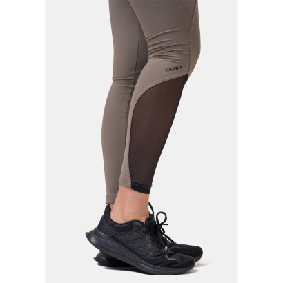 NEBBIA Fit & Smart High Waist Tights Mocha
