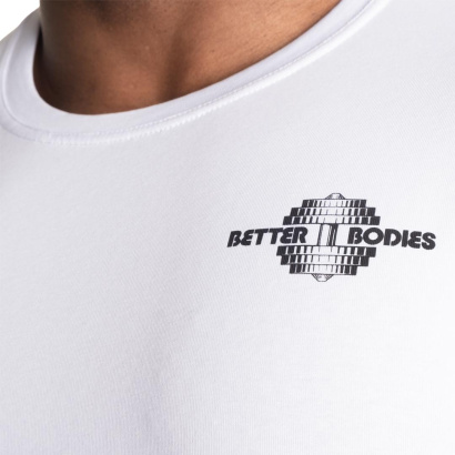 Better Bodies Essential Tapered Tee White Better Bodies Essential Tapered Tee White