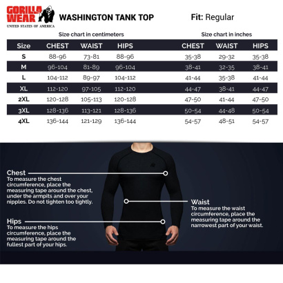 Gorilla Wear Washington Tank Top Black Gorilla Wear Washington Tank Top Black
