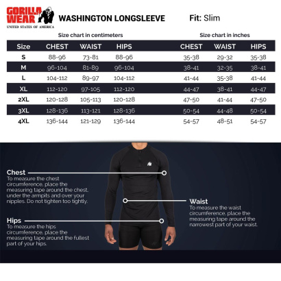 Gorilla Wear Washington Long Sleeve Black