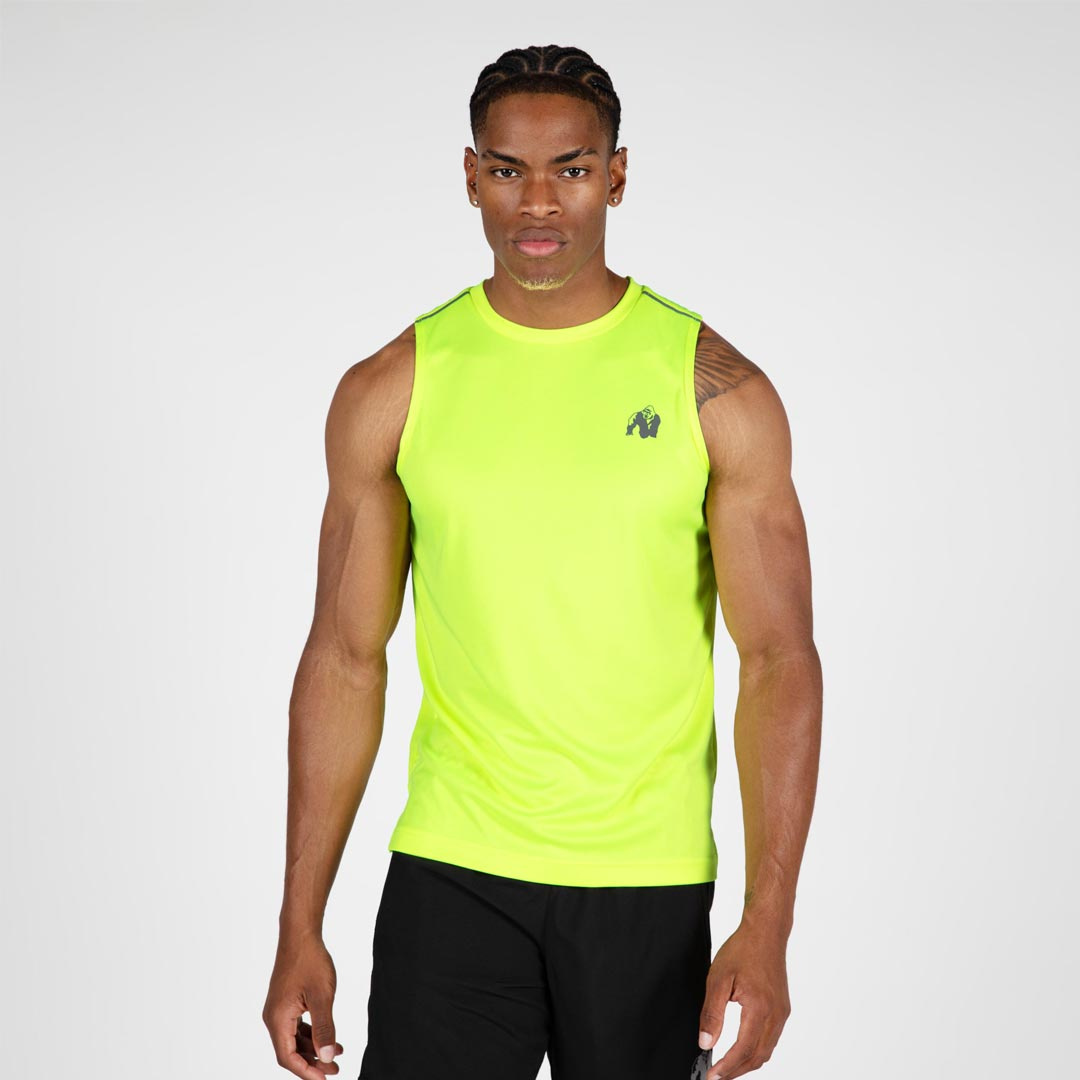 K p Gorilla Wear Washington Tank Top Neon Yellow Billigt Snabb