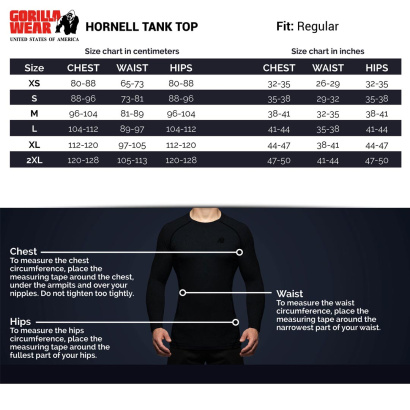 Gorilla Wear Hornell Tank Top Black/Red