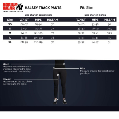 Gorilla Wear Halsey Track Pants Black Gorilla Wear Halsey Track Pants Black