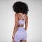 Gorilla Wear Selah Seamless Sports Bra Lilac