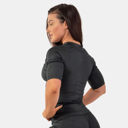 NEBBIA Python SnakeSkin Mid Sleeve T-shirt Black