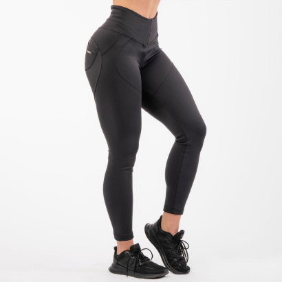NEBBIA High Waist Bubble Butt Lifting Pants Black