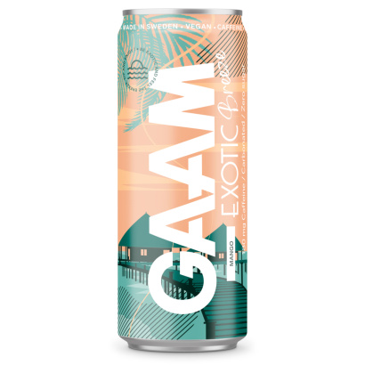 96 x GAAM Energy 330 ml Mixflak 96 x GAAM Energy 330 ml Mixflak