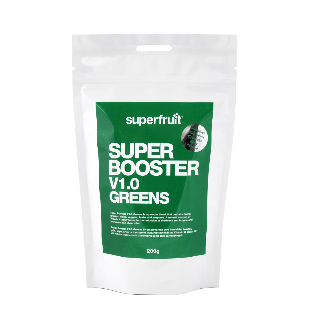 Superfruit Super Booster V1.0 Greens 200 g i gruppen Hälsokost / Greensblandningar hos Proteinbolaget (PB-2374)