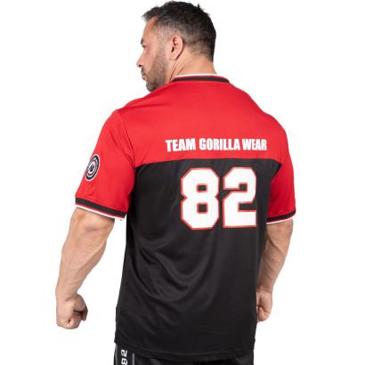 Gorilla Wear Trenton Football Jersey Black/Red