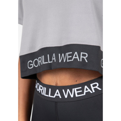 Gorilla Wear Colby Cropped T-Shirt Grey Gorilla Wear Colby Cropped T-Shirt Grey
