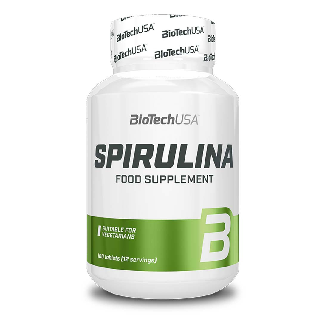BioTechUSA Spirulina 100 caps i gruppen Hälsokost hos Proteinbolaget (PB-24715)