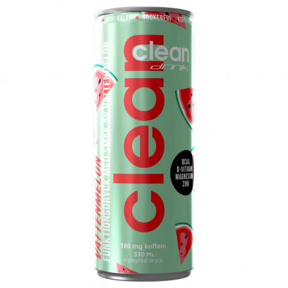 24 x Clean Drink 330 ml Mixflak Utvalda smaker