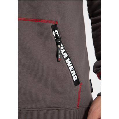 Gorilla Wear Georgia Zipped Hoodie Grey Gorilla Wear Georgia Zipped Hoodie Grey