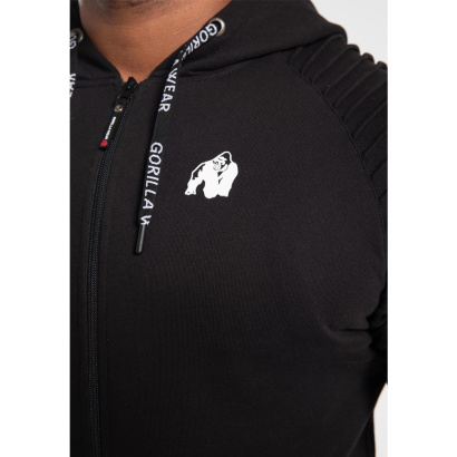 Gorilla Wear Georgia Zipped Hoodie Black