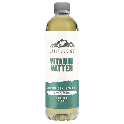 12 x Latitude 65 500 ml Vitaminvatten - Äpple/Päron