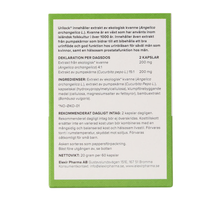 Elexir Pharma Urilock Plus 60 caps