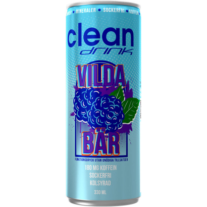 24 x Clean Drink 330 ml Vilda Bär