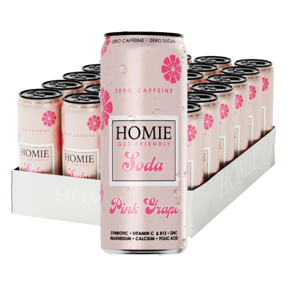 24 x Homie Soda Synbiotic 330 ml Vitamindryck
