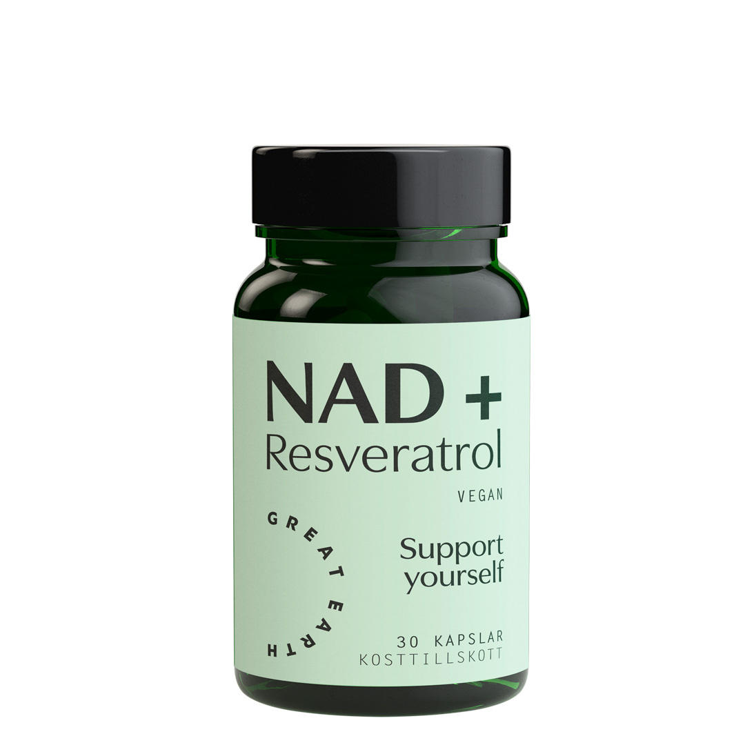 Great Earth NAD+ Resveratrol 30 caps i gruppen Hälsokost / NAD hos Proteinbolaget (PB-251024)