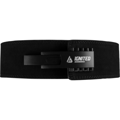 Ignited Adjustable Lever Belt Black
