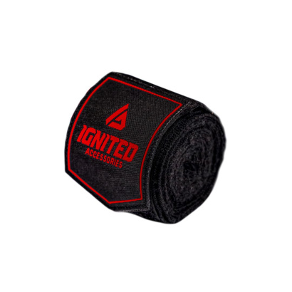 Ignited Boxing Hand Wraps Black 2.5 m