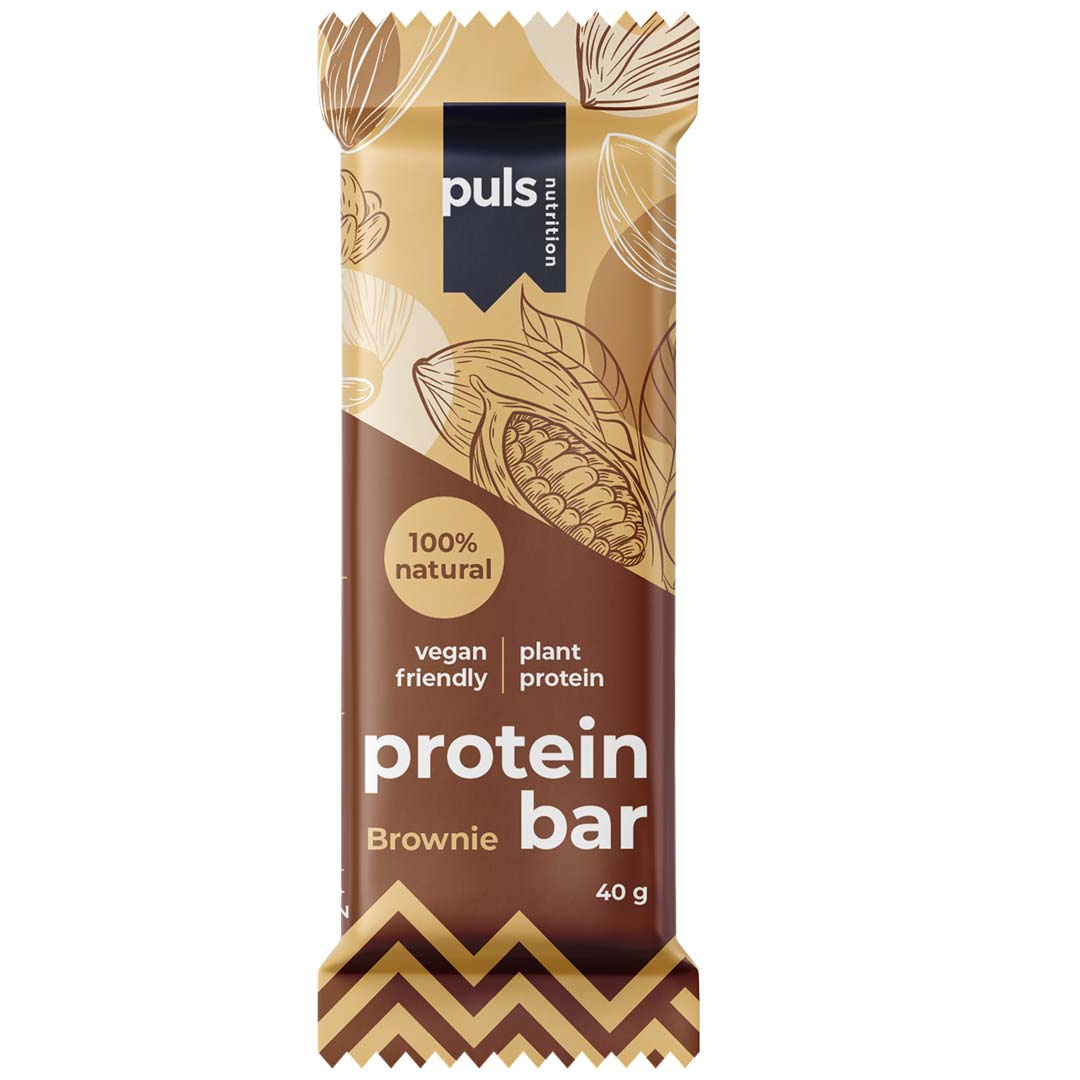 PULS Nutrition Vegan Protein Bar 40 g i gruppen Shoppa efter tema / Veganska kosttillskott / Veganska proteinbars hos Proteinbolaget (PB-26361)