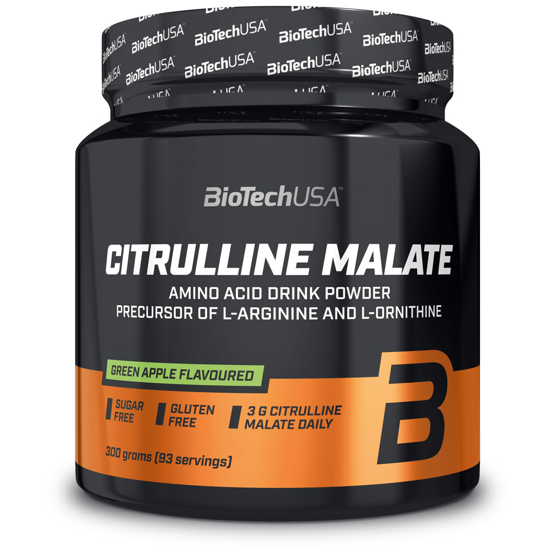 BioTechUSA Citrulline Malate Powder 300 g Green Apple i gruppen Kosttillskott / Prestationshöjare / Mjölksyrahämmande hos Proteinbolaget (PB-2639)