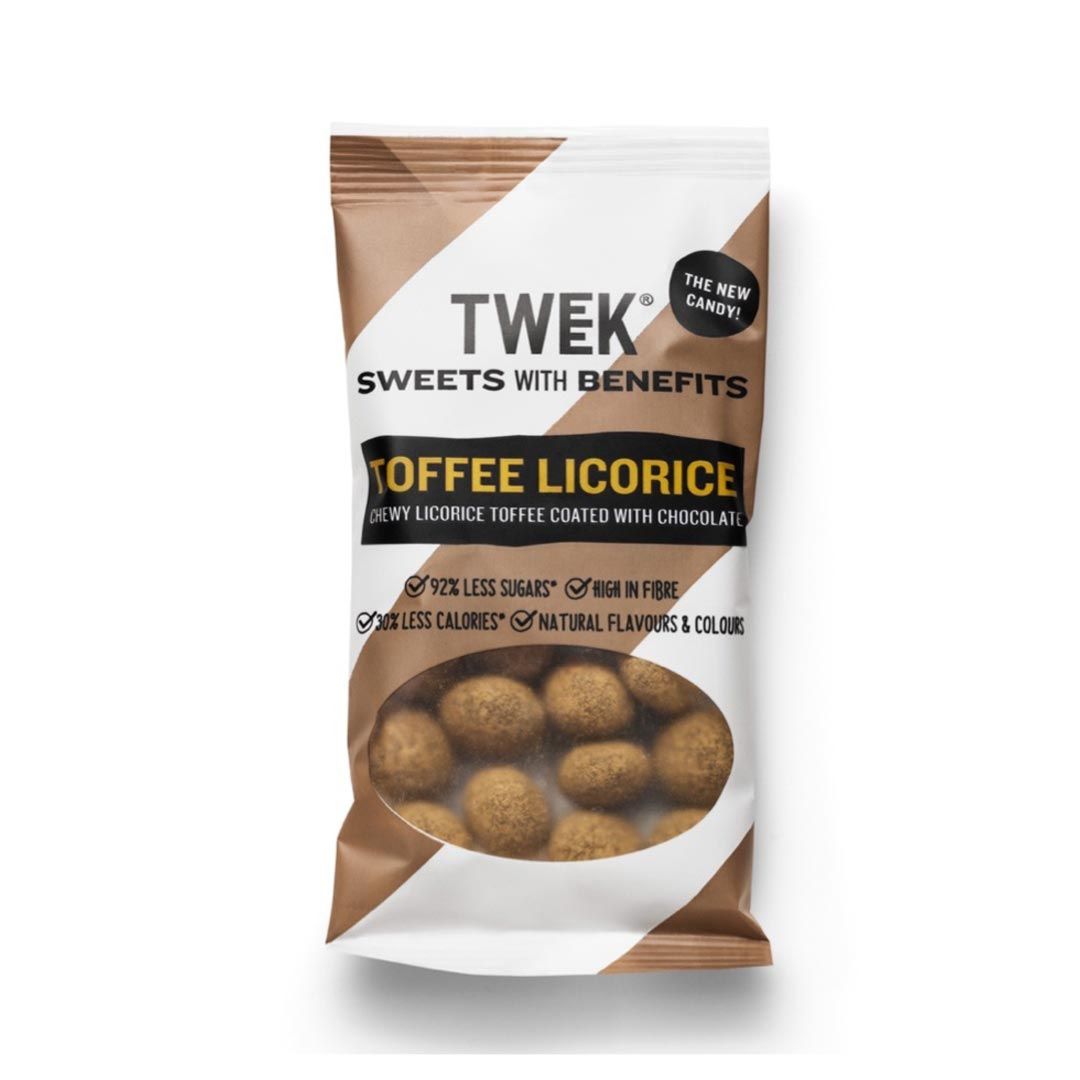 Tweek Sweets Toffee Licorice 65 g i gruppen Livsmedel / Snacks & godis hos Proteinbolaget (PB-26581)
