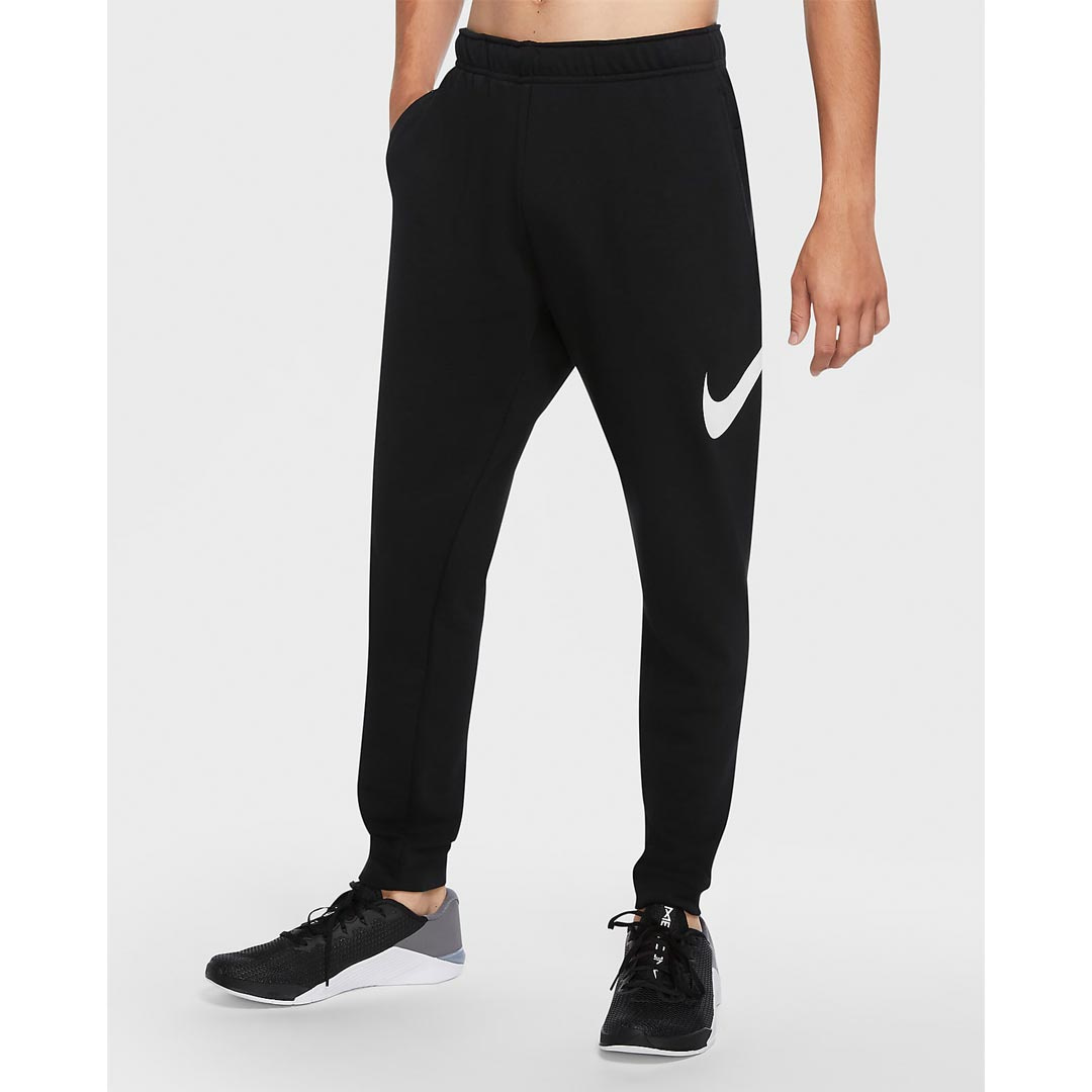 Nike Dri-FIT Tapered Pants Black i gruppen Träningskläder / Byxor hos Proteinbolaget (PB-2665)