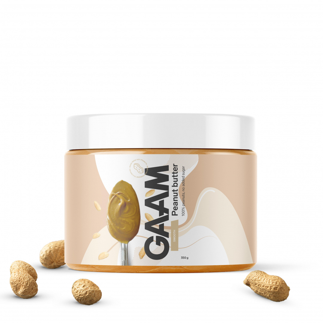 GAAM Peanut Butter 350 g i gruppen Livsmedel / Spreads / Jordnötssmör hos Proteinbolaget (PB-26808)