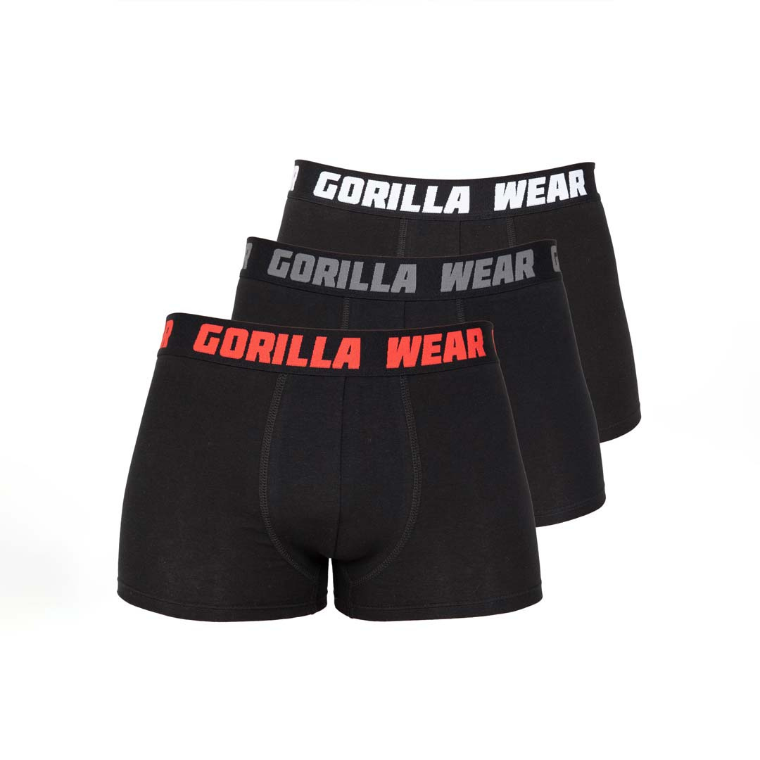 Gorilla Wear Boxershorts 3-pack Black i gruppen Träningskläder / Underkläder hos Proteinbolaget (PB-268965)