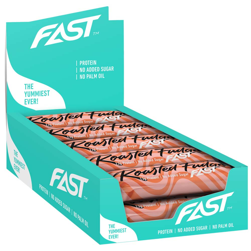 15 x FAST Sport Nutrition Enjoyment Bar 45 g Roasted Fudge i gruppen Bars / Proteinbars hos Proteinbolaget (PB-28986)
