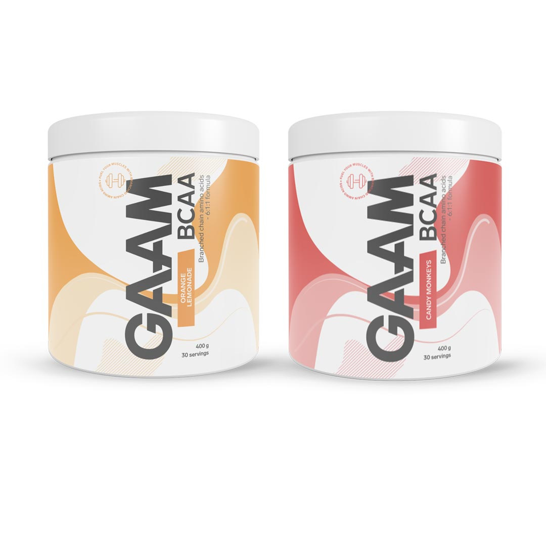 2 x GAAM Candy Series BCAA 400 g i gruppen Kosttillskott / Aminosyror / BCAA hos Proteinbolaget (PB-313380)